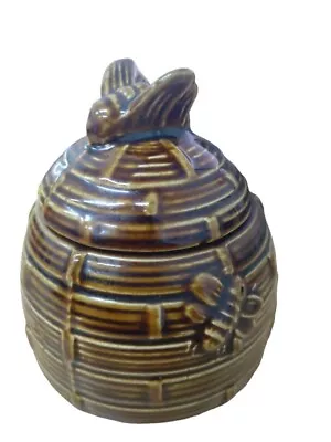 Buy Devonware Kingsbridge Brown Glazed Honeypot With Lid Made In Devon  • 14.99£
