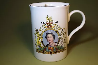 Buy Vintage Commemorative Coffee Mug | Queen Elizabeth's 50-Year Reign • 17£