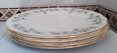 Buy 4 X Duchess Bone China Tranquility Salad Dinner Plates 9.5 Inches Vintage • 20£