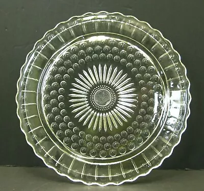 Buy Vtg Depression Glass Crystal Clear Cake Stand Footed Triple Cake Dessert 11  • 15.99£