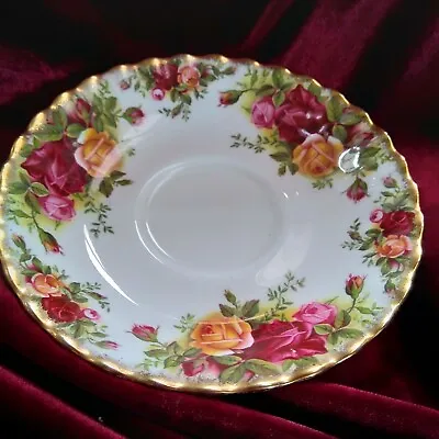 Buy Royal Albert Old Country Roses Odd Saucer Used Vgc  • 7.99£