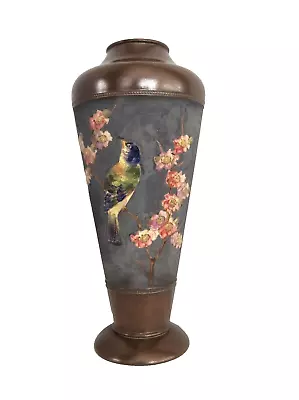Buy Antique BRETBY POTTERY Large Vase.  13.2  Tall. Birds & Apple Blossom. PERFECT. • 38£