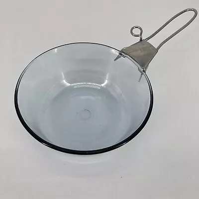 Buy Vintage PYREX Flameware Bowl #834-B Light Blue Tint With Handle • 18.99£