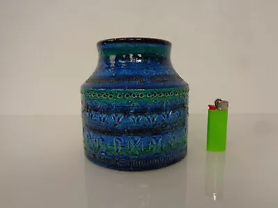 Buy 60er Years Aldo Londi Bitossi Rimini Blue 730 Ceramics Vase Italy • 48.71£