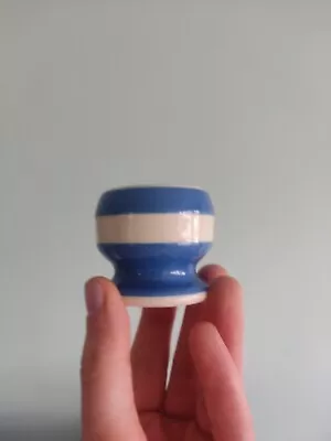 Buy Cornish Ware T G Green Egg Cups Blue White Striped Height 4.5mm • 8£
