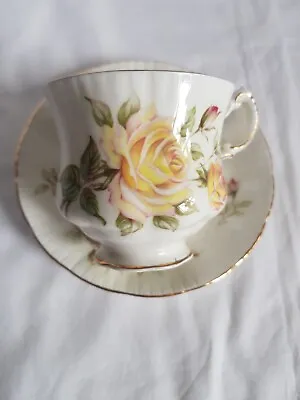 Buy Vintage Royal Standard Bone China Cup & Saucer, Yellow Rose Design • 4£