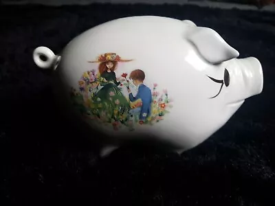 Buy Vintage Ellgreave Pottery Piggy Bank Money Box Made In England Good Condition • 12£
