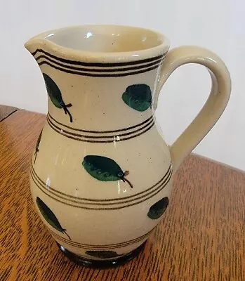 Buy Buchan Portobello Scotland Pottery Picher Creamer Green Leaf Stoneware 4  • 15.11£