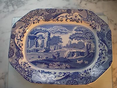 Buy Spode Brand - Blue And White Italian Design - LARGE Meat Platter, Nice Condition • 25£