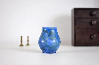 Buy Stunning RARE Cobalt Blue Art Deco Chameleon Ware Vase By George Clews  • 75£