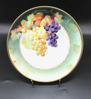 Buy VTG Thomas Bavaria Hand Painted Plate W/ Grapes In Green Purple Gold Rim TOSCANA • 33.54£
