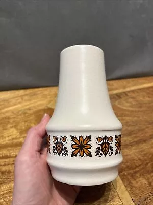 Buy Vintage SylvaC Cream Brown Vase Mid Century Design 6” Tall • 9.90£