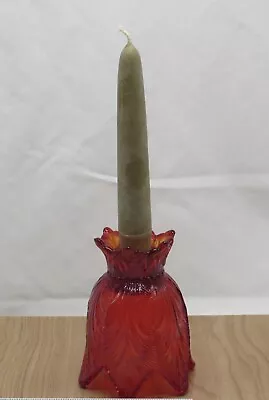 Buy Fenton Art Glass Ruby Red Reversible Single Candlestick/Votive Glows • 5.76£