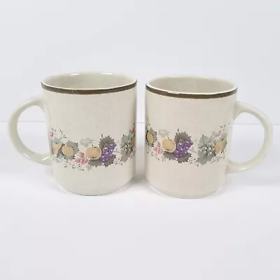 Buy Royal Doulton Lambethware Harvest Garland Tea Coffee Mugs Vintage England X 2 • 17.99£