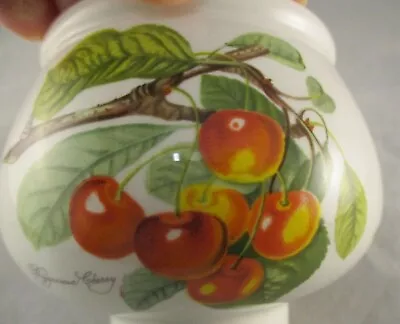 Buy Portmeirion Pomona Sugar Bowl - Peach/Cherry/Plum Fruit Design - Made In England • 5£
