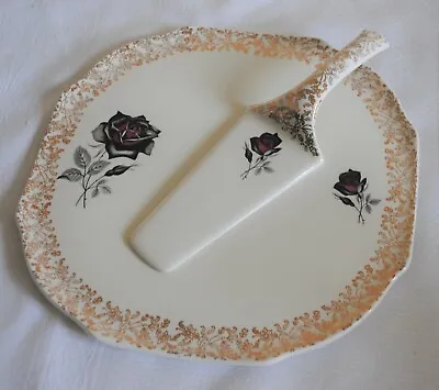 Buy Vintage Lord Nelson Pottery Cake Plate And Slice 3-68 • 12£