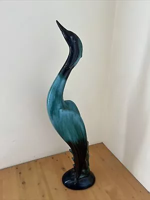 Buy Large Vintage Blue Mountain Pottery Heron/ Tall Crane/ Swan Figurine • 10£
