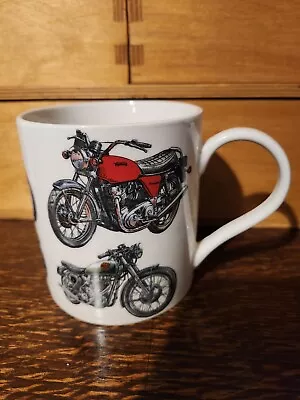 Buy Fabulous Fine Bone China Classic Motorbikes Mug - Designed In England NEW • 5.99£