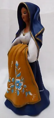Buy A. Spiga Assemini Ca. Italy Terracotta Figurine Lady In Italian Folk Costume • 4.99£