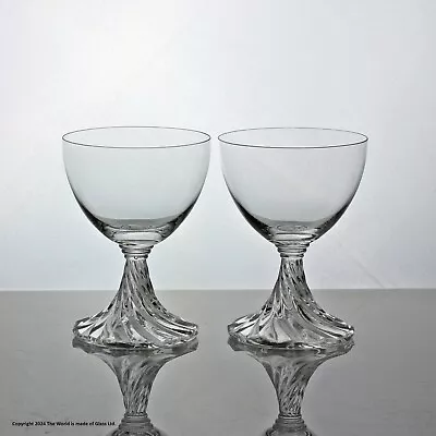 Buy Pair Of Lalique Rambouillet Pattern Liqueur Glasses • 120£