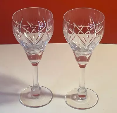 Buy Tudor Crystal Wolsey Water Goblets, Set Of 2, Signed, Vintage, Glassware • 21.99£