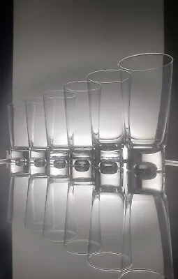 Buy Tapio Wirkkala Set Of Six Drinking / Beer Glass  Future  60s Handmade Iittala • 85.14£