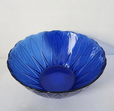 Buy Avon Royal Sapphire Collection 9.5 In Serving Bowl Cobalt Blue Glass France • 18.96£