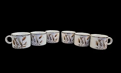 Buy Wild Oats Stonehenge Set Of 6 Cups Midwinter Wedgewood England Mugs  • 38.01£