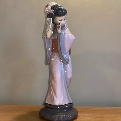 Buy Lladro 4990 Timid Japanese Chrysanthemum Geisha Gloss Figurine Ornament Perfect • 55£