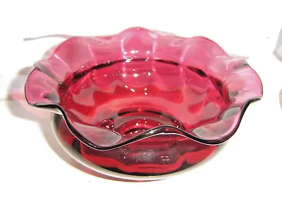 Buy Fabulous Amethyst Fluted Edged Bowl--possibly Whitfriars • 14.99£