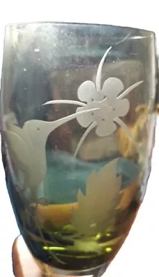 Buy Caithness Glass Amethyst Humming Birds Vase 17cm (BLU7) • 3.50£