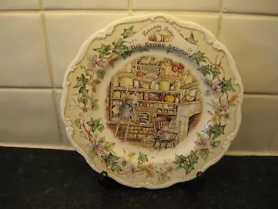 Buy Brambly Hedge Midwinter  Plate  -  The Store Stump  -  Royal Doulton • 21.99£