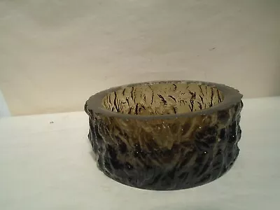 Buy 1960's Whitefriars Round Glass Bowl With Textured Bark Pattern  GEOFFREY BAXTER? • 0.99£
