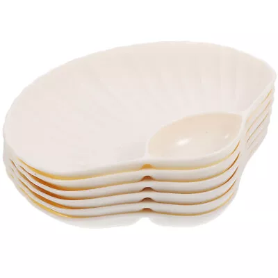 Buy  6 Pcs Kitchen Server Tray Seashell Plate Dumpling Buffet Plates Salad • 12.99£