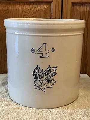 Buy Antique 4 Gallon Western Stoneware Co. Crock • 66.41£