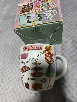 Buy QUEENS By Churchill Fine China Mug ''At Your Leisure' The Baker 390ml. NEW BOXED • 14£