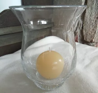 Buy Crackle Glass Candle Holder Hurricane Vase (Floating Candle /Pillar /Tea Light) • 8.50£