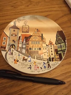 Buy Vintage Poole Pottery Dish No 437 Dutch Or European Village Scene V11 6 Inches • 6£
