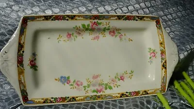 Buy Alfred Meakin Floral Design 32cm  Rectangle Sandwich Tray Plate • 4£