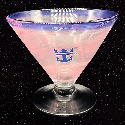 Buy KOSTA BODA Royal Caribbean Martini Dessert Pink Swirl Cobalt Art Glass 4”T 4.5”W • 23.98£