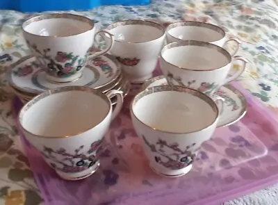 Buy Set Of 6 Duchess Fine Bone China Teacups And Saucers • 7.99£