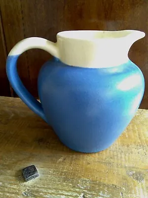 Buy Vintage Devon Devonmoor Pottery Blue White Jug 5  Tall Backstamp Country Rustic  • 4.90£