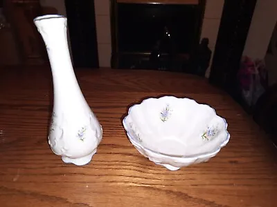 Buy Two  Queen's  EST.1875,Items, Vase And Bowl, Staffordshire, Fine Bone China,... • 4.20£
