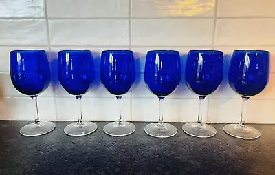 Buy Libbey Wine Glass Montibello Cobalt Blue Set 6 • 38.43£