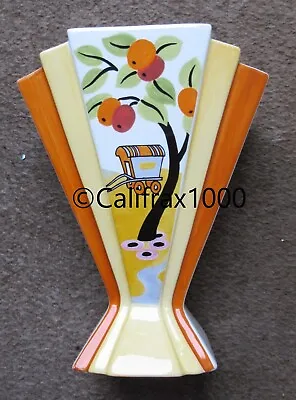 Buy Clarice Cliff Ltd Edition Art Deco Reproduction Vase- “Caravan” • 100£