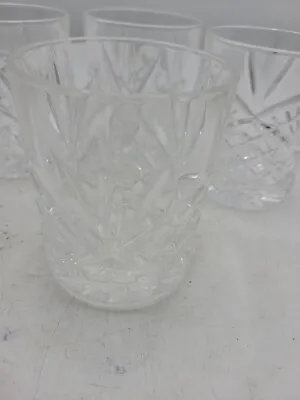 Buy Set 4 Old Fashioned Whiskey Cut Crystal Heavy Beautiful 3.75 Tall X 3 1/8  Wide • 93.09£
