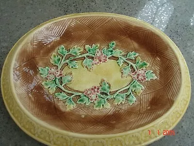 Buy Antique Minton Majolica Oval Dish • 45£
