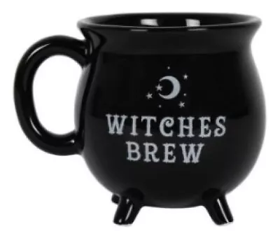 Buy Witches Brew Black Cauldron China Mug, Witches Or Wicca, Pagan Mug, Boxed • 10.99£