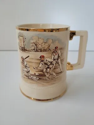 Buy Vintage Rare Arthur Wood Pottery Cricket Series 1950s Mug Tankard • 22.98£