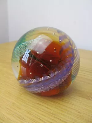 Buy Vintage Caithness Scotland Glass Paperweight - FEATHERS - P39518 • 4.99£